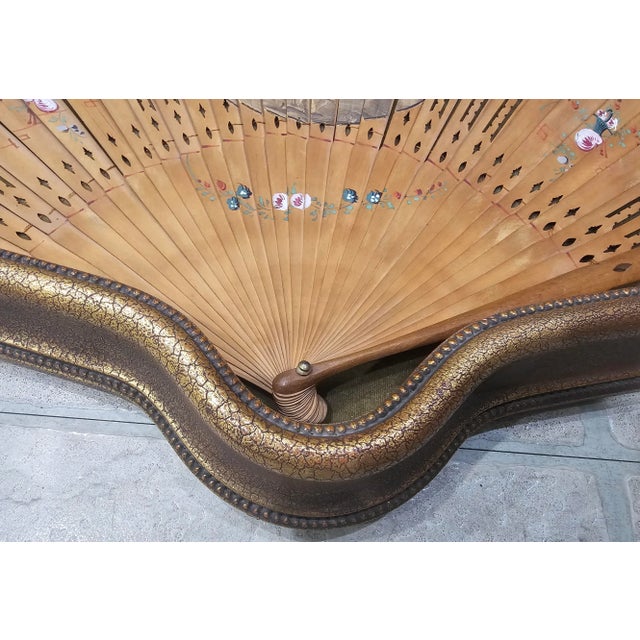 Late 18th Century 18th Century French Revolution Framed Madame De La Fayette Folding Fan Evantail For Sale - Image 5 of 9