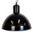 Industrial Black Enamel Factory Pendant Lamp, 1950s For Sale