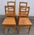 Rustic European Set of Four Plank Seat Ladderback Chairs For Sale - Image 3 of 12