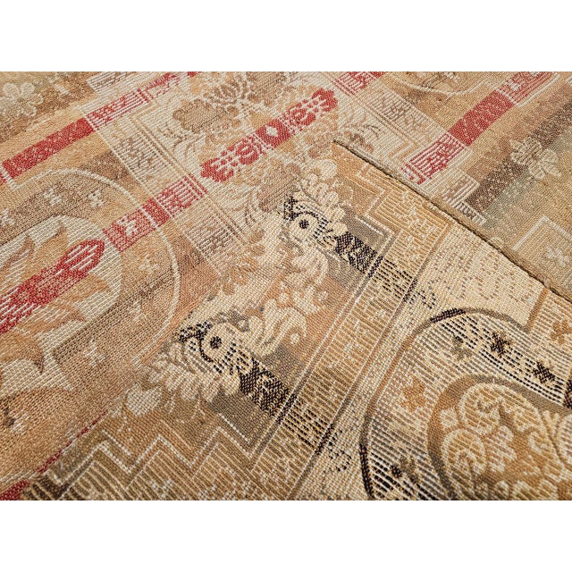 Rustic European 19th Century European Flatwoven Wool Rug, Allover Geometric Design, 9x12 For Sale - Image 3 of 18