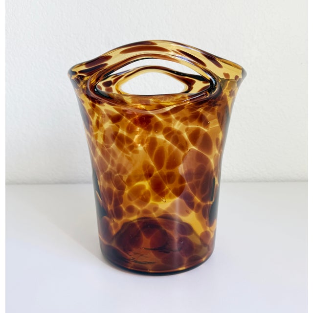 1950s Christian Dior Empoli Tortoise Glass Bottle Chiller For Sale In Sacramento - Image 6 of 11
