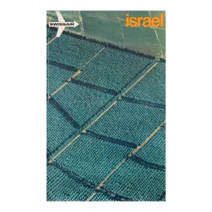1971 Original Swissair Travel Poster, Israel, Citrus Groves