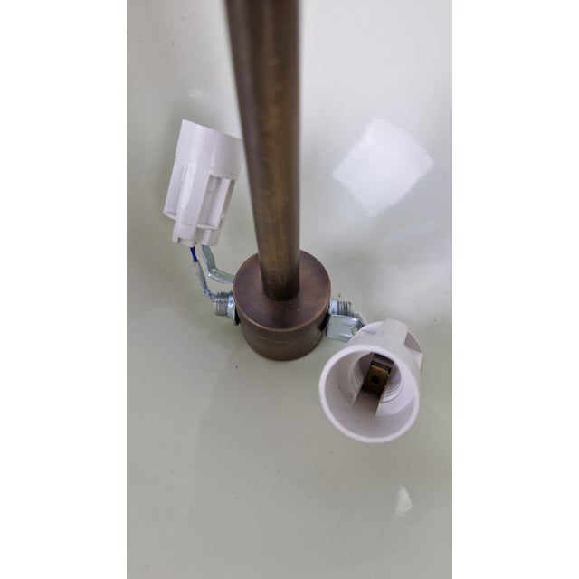 Wall Lamps in Brass with White Aluminum Cups in the style of Stilnovo, 1980s, Set of 2 For Sale - Image 16 of 18
