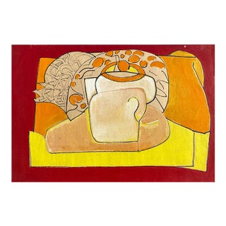 1970s Larry Connatser Modern Tabletop Still Life Painting For Sale