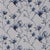 Harlequin Lotus Fabric in Indigo/Silver For Sale