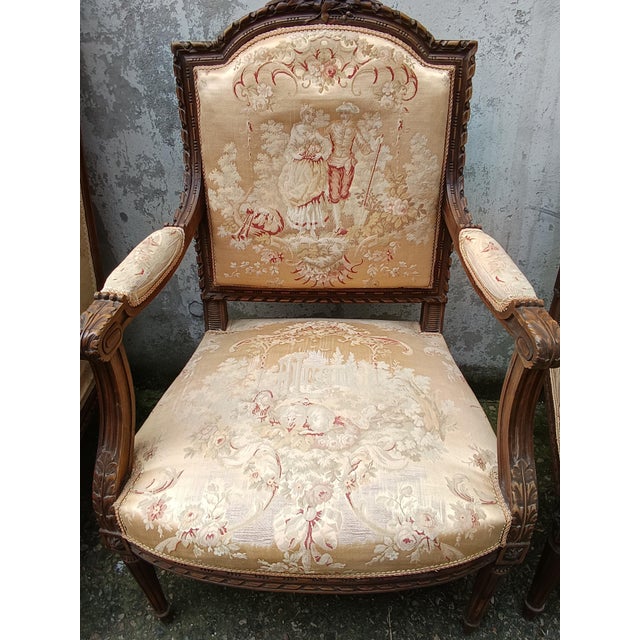Louis XVI Living Room Set, Set of 7 For Sale - Image 13 of 18