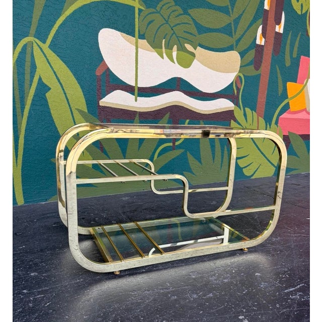 Gold Postmod Design Institute of America Modular Étagère For Sale - Image 8 of 14