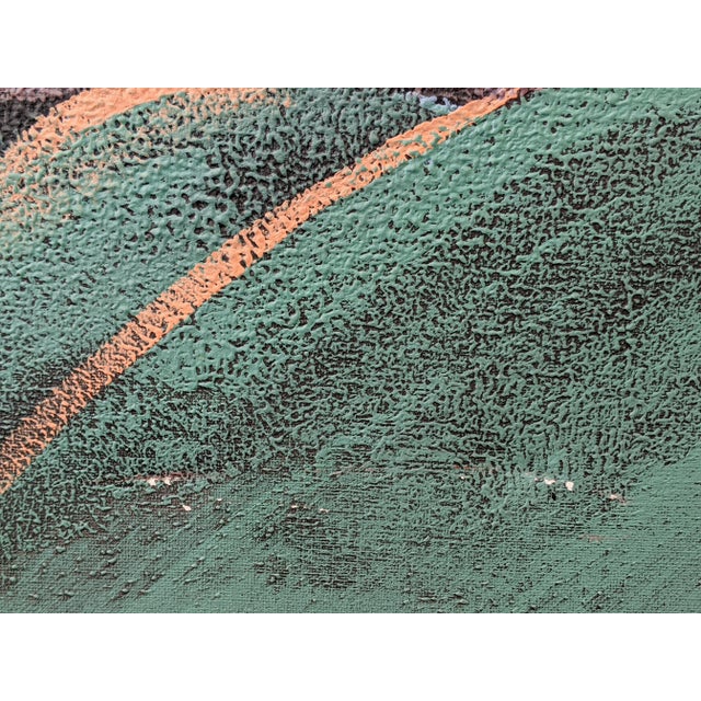 Textile 1970s Coastal Tropical Parrot Painting Signed by Lee Reynolds For Sale - Image 7 of 10