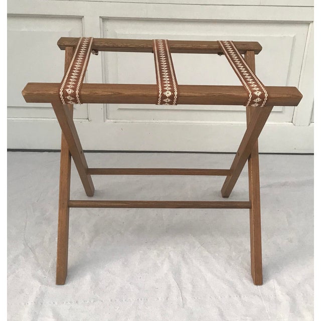 Vintage Wooden Folding Luggage Rack Chairish