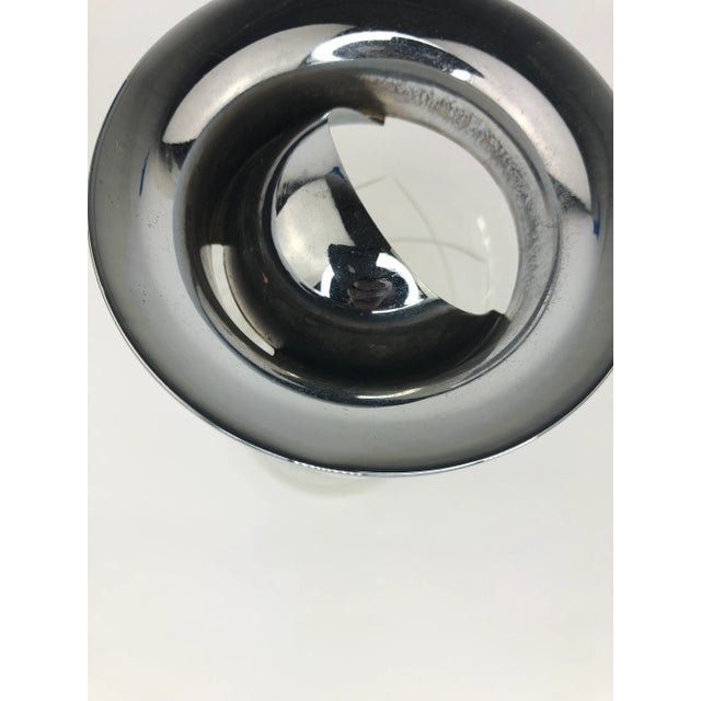 Vintage Heavy Crystal Cocktail Shaker With Wheel Cut Argyle Design For Sale - Image 4 of 5