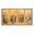 "Four Seasons", 1960s Showa Era Japanese Painted Silk Byobu Screen For Sale