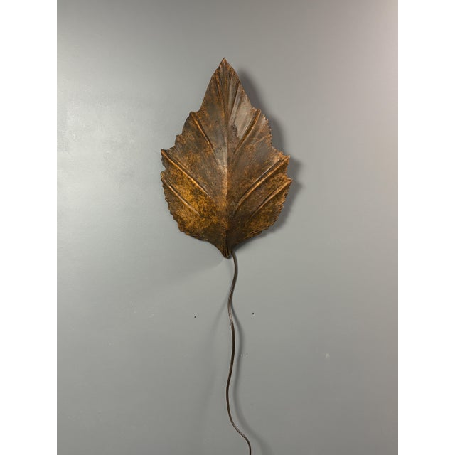 Brutalist Dutch Ceramic Leaf Wall Sconces, 1980s, Set of 2 For Sale - Image 17 of 18