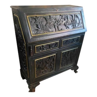 1930s Wood Bureau Desk For Sale