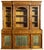 BOOKCASE Portuguese, 19th century, made of mahogany wood, upper part with three glazed doors and three shelves, resting on...