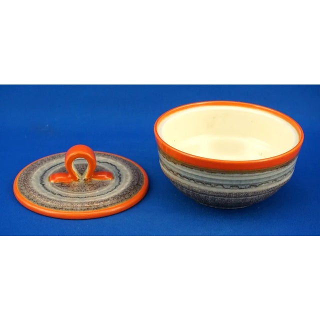 Art Deco Ceramic Uranium Luster Vase Box attributed to Martha Katzer for the Karlsruhe Factory, Germany, 1930s For Sale - Image 11 of 18