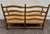 Vintage Country French Double Seat Ladder Back Rush Seat Bench Loveseat Settee For Sale - Image 16 of 16