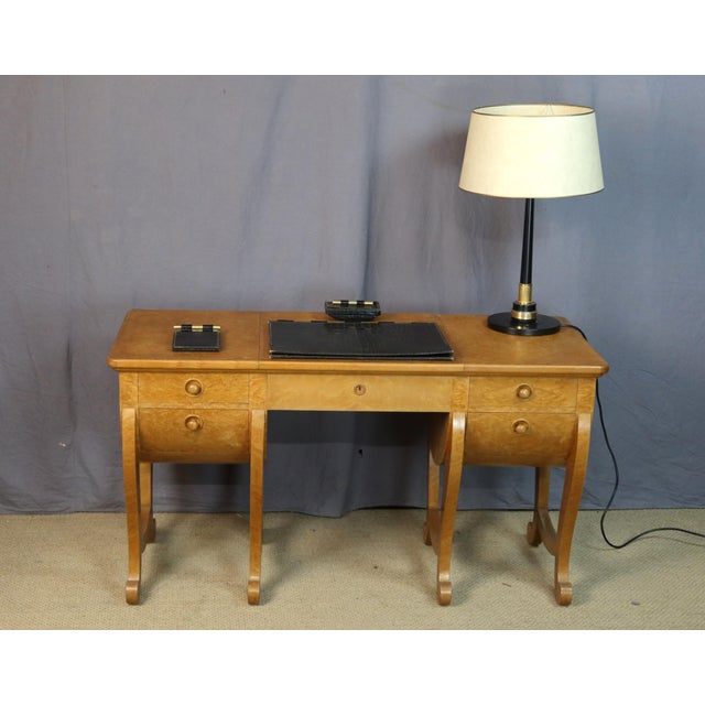 20th Century Dressing Table in Amboyna Burl For Sale - Image 12 of 16