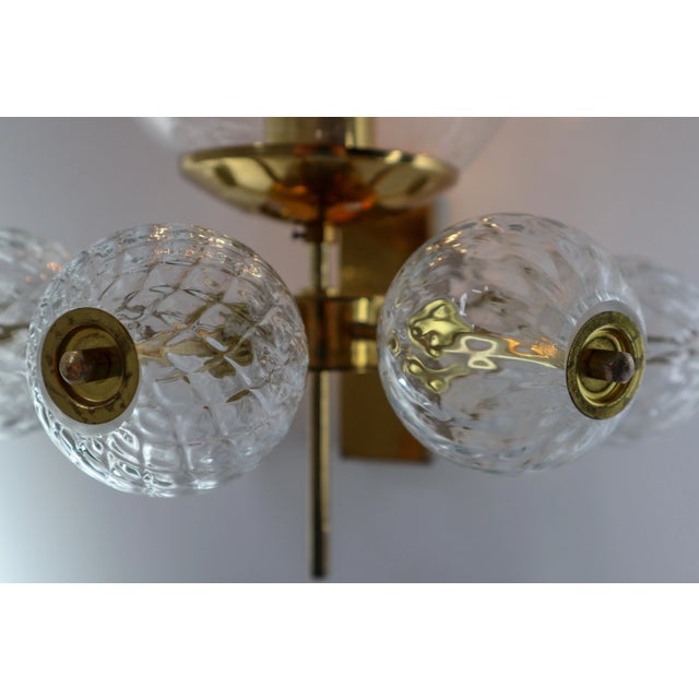 Metal Large Hotel Wall Chandeliers with Brass Fixture, 1970s, Set of 20 For Sale - Image 7 of 10