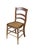 A charming pair of antique American primitive ladder-back side chairs beautifully exhibits the rustic simplicity and...