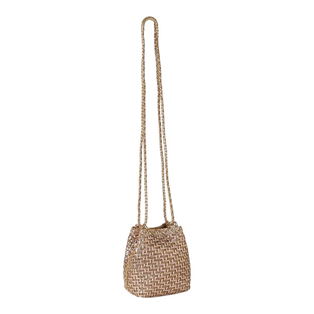 Annick Gold Multi Small Bucket Crossbody For Sale