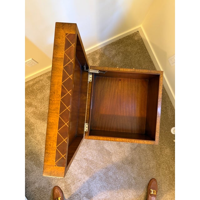 Vintage Maitland-Smith Mahogany Parquetry Box Table For Sale In San Francisco - Image 6 of 14
