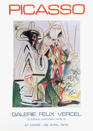 1980s "Galerie Felix Vercel" Print After Pablo Picasso