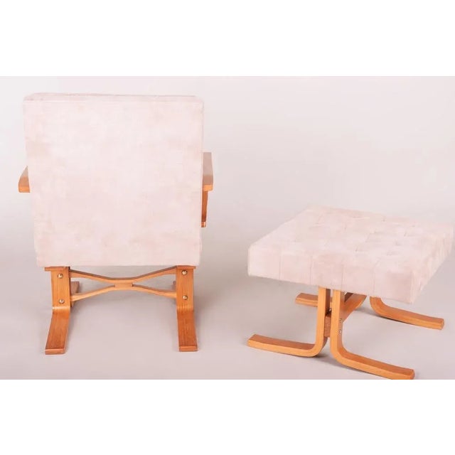 Set of Mid-Century Lounge Set in Oak, 1960s For Sale - Image 6 of 7