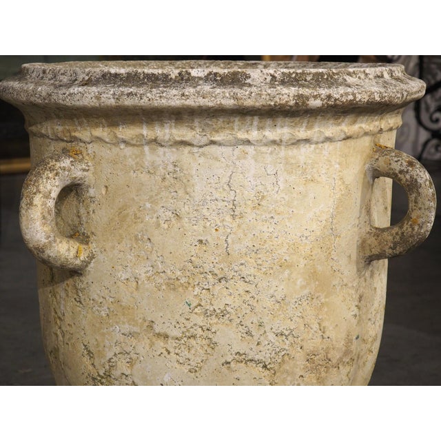 Pair of Vintage French Cement Planters With Looped Handles, Circa 1970s For Sale - Image 17 of 18