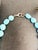 Turquoise Paste Necklace with 925 Silver Clasp, 1990s For Sale - Image 3 of 8