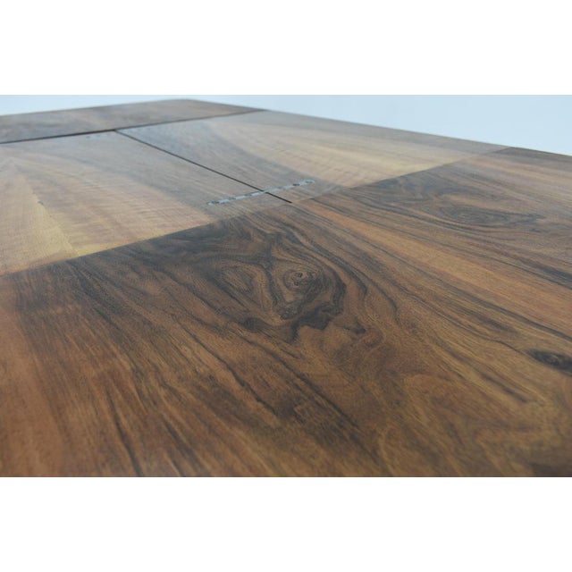 Czechoslovakian Extendable Dining Table in Walnut by Jindrich Halabala, 1940s For Sale - Image 14 of 18