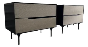 Pair Lumifer Titan Nightstands in Custom Size