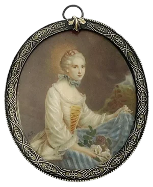 Portrait of a Woman, 19th Century, Framed