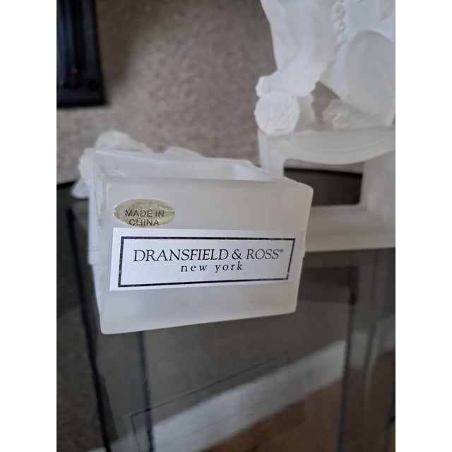 Chinese Dransfield & Ross Clear Resin Napkin Holders- a Pair For Sale - Image 3 of 7