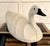 Rustic European Folk Art Swan Decoy Sculpture With Carved Wood Head and Canvas Over Wire Armature For Sale - Image 3 of 12