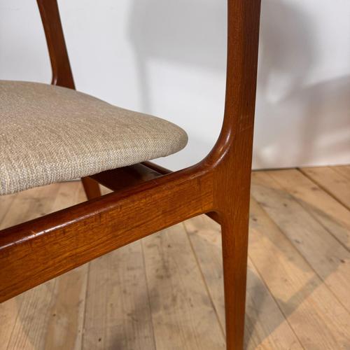 Set of 4 teak chairs by Erik Buch, 1960s