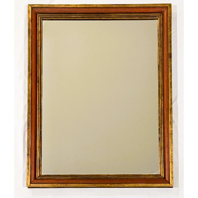 This is a vintage solid wood painted mirror approximately 27 X 21 inches in size. It can be hung either vertically or...
