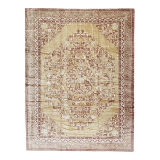 Galerie Shabab Collection Mid-20th Century Vintage Silk Chinese Rug For Sale