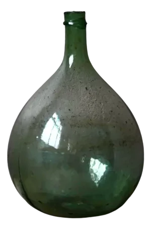 Large Green Glass Carboy from Befos