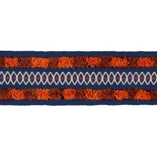Sample - Schumacher Biyan Tape Trim In Orange For Sale