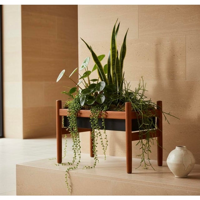 Mid-Century Danish Teak Planter by Spøttrup For Sale - Image 4 of 7