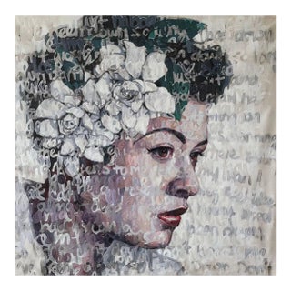Christina MajorOil on Canvas of Billie Holiday II, 2021 For Sale