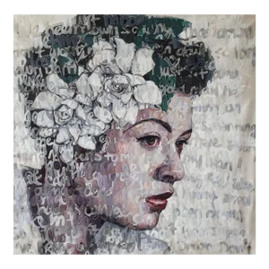 Christina MajorOil on Canvas of Billie Holiday II, 2021
