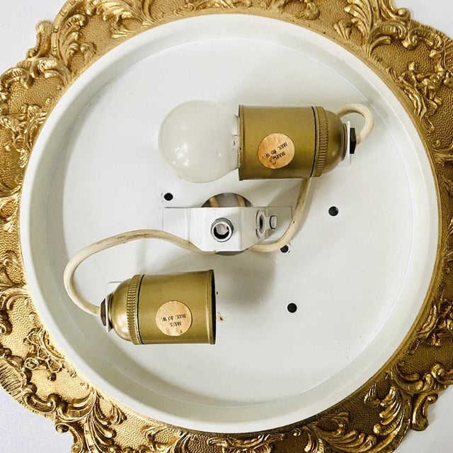 Baroque Ceiling Lamp Messing Facet Cut Glass Ceiling Ceiling French Lily For Sale - Image 14 of 15