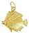 Angelfish with Diamond Cuts Charm For Sale