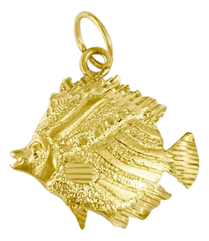 Angelfish with Diamond Cuts Charm