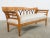 19th Century Swedish Neoclassical Style Birch Veneer Bench Seat For Sale In Sacramento - Image 6 of 12