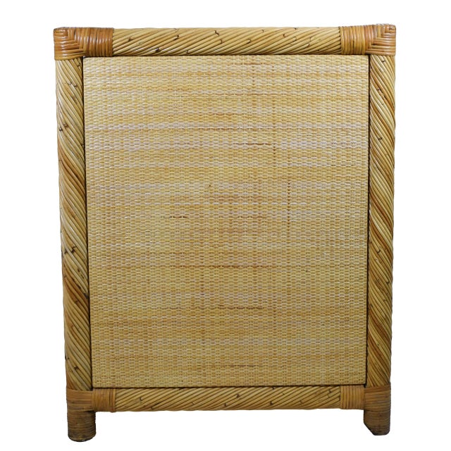 1970s Twisted Rattan and Cane Chest Attributed to Bielecky Brothers For Sale - Image 4 of 5