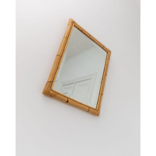 Wall Mirror in Bamboo, Italy, 1940s For Sale - Image 6 of 11