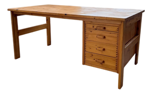 Swedish Pine Desk in the style of Aperldoon, 1970s