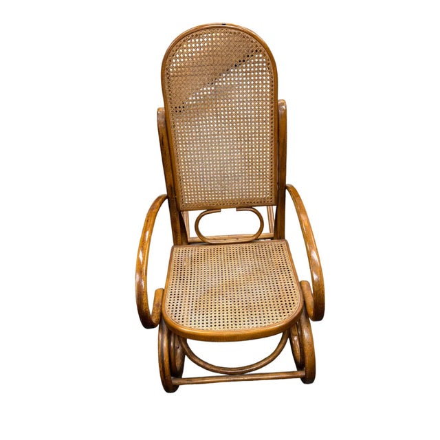 Wood Classic Thonet-Style Bentwood Rocking Chair For Sale - Image 7 of 9